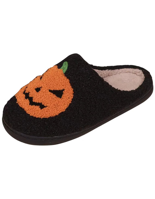 Load image into Gallery viewer, Halloween Slippers for Women Men Spooky Slides Soft Plush Fuzzy Slippers Slippers Indoor Outdoor Shoes
