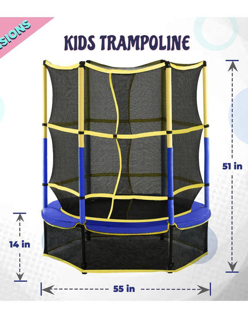 Load image into Gallery viewer, Machrus  55 In. Kiddy Trampoline and Enclosure Set Easy Assembly
