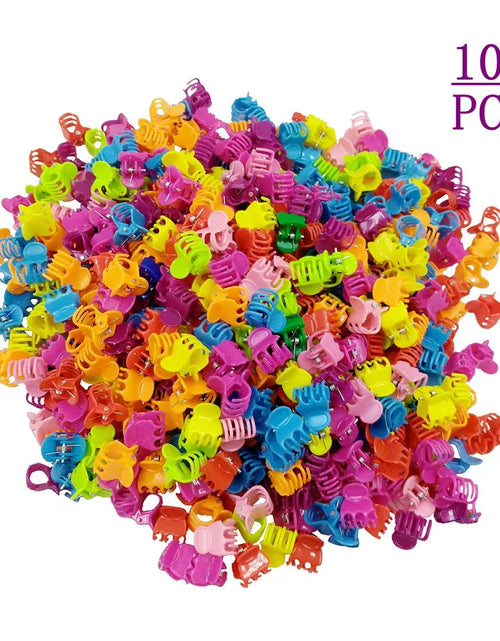 Load image into Gallery viewer, 1.5 Cm Mini Hair Claw Clips Plastic Claws Hair Pins Clamps for Girl Teens Kids Hair Accessories Mix Colors BCC06
