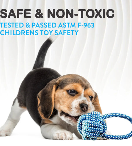 Pacific Pups - 18 Pack Dog Chew Toys - Puppy Toys - Dog Rope Toys Dog Plush