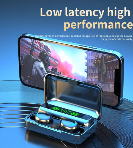 Bluetooth TWS F9-5C Wireless Earphone Sports Waterproof Earbuds 2200Mah Charging Box Headphones Headset for Smartphones