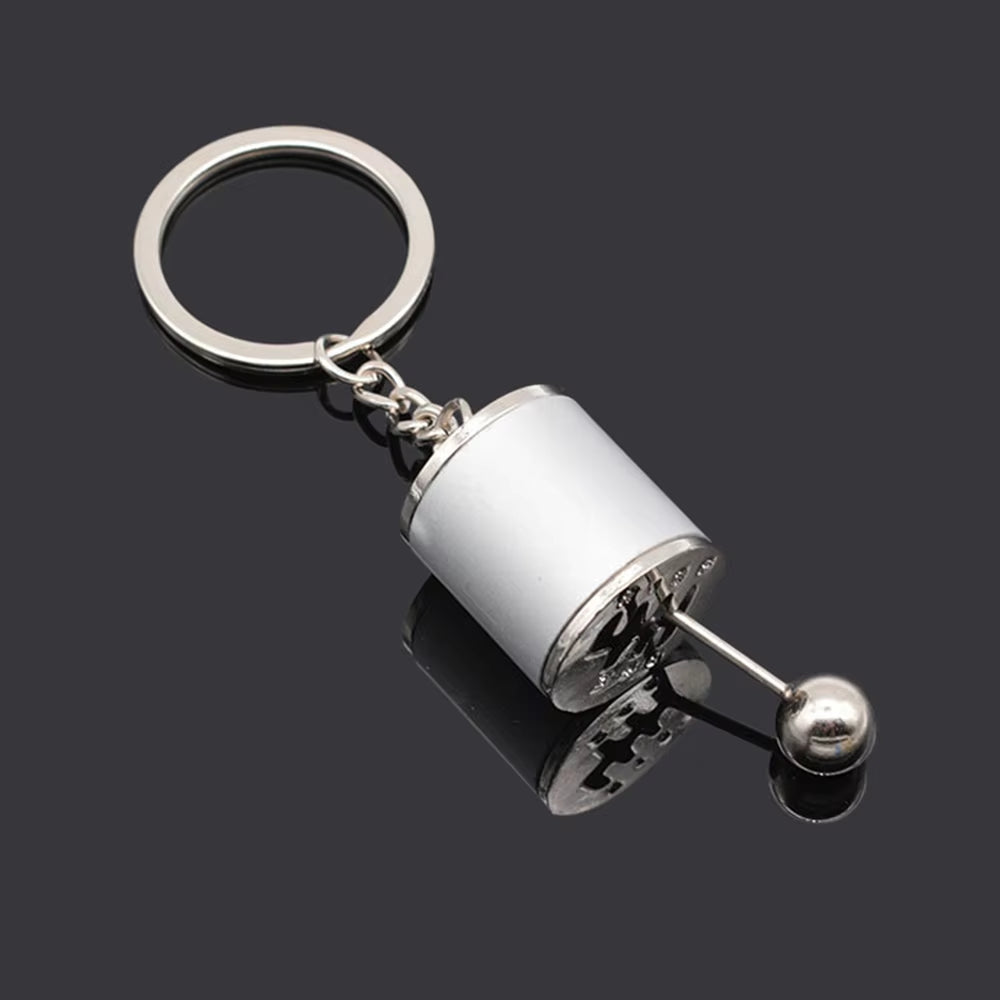 Creative Car Turbo Brake Disc Keychain Manual Transmission Lever Caliper Metal Keyring for Women Men Phone Pendant 4S Shop Gifts