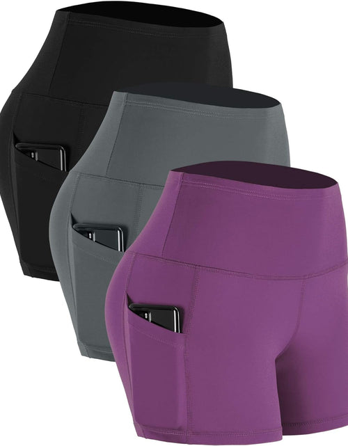 Load image into Gallery viewer, Women&#39;S 3&quot;/4&quot; High Waist Spandex Running Shorts for Yoga
