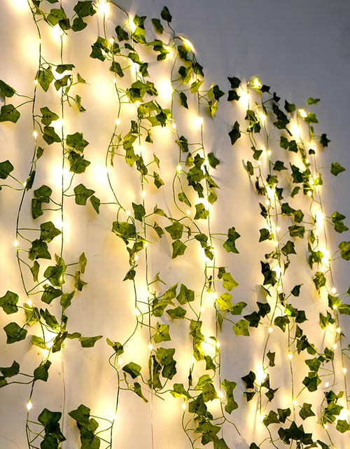 Load image into Gallery viewer, Flower Green Leaf String Lights Artificial Vine Fairy Lights Battery Powered Christmas Tree Garland Light for Weeding Home Decor
