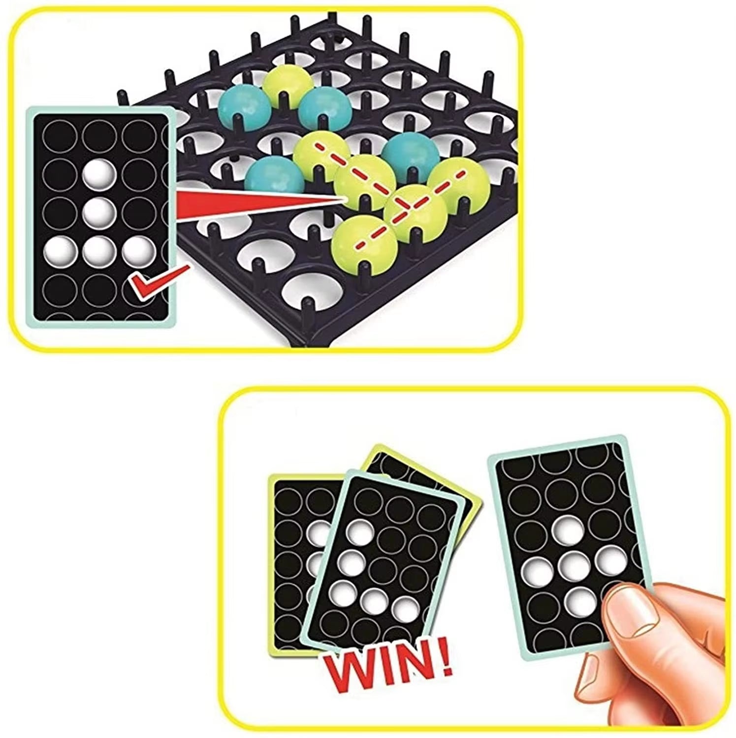 Kids Desktop Bouncing Ball Game Toss Ball Interaction Fun Party Social Table Board Game to Play in Family for Children Gift