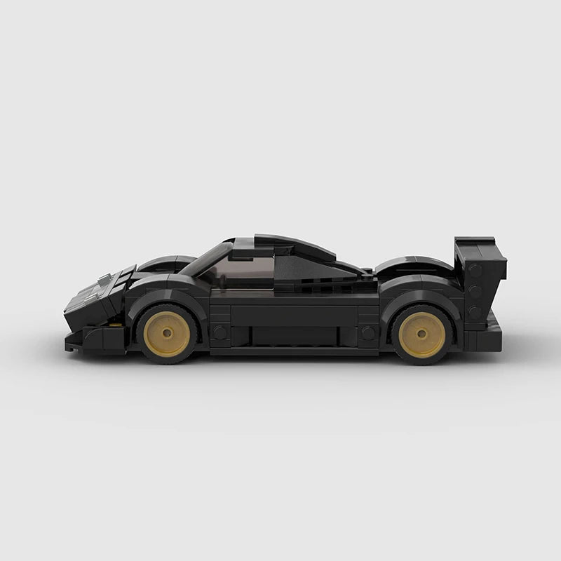 214 Pcs Zonda R Moc Speed Champions Racer Cars City Sports Vehicle Building Blocks Classic Creative Garage Toys for Boys