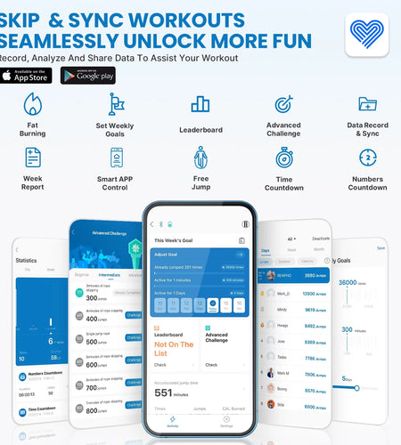 9FT Adjustable Smart Jump Rope with Count Time Calorie Analysis , Black