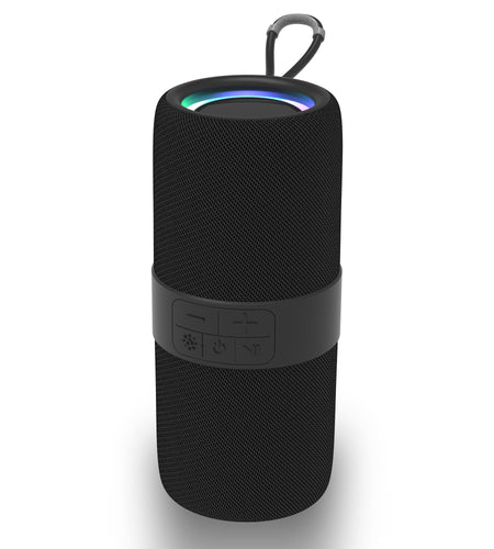 Waterproof Bluetooth 5.0 Speaker with Mutil-Colorful 7LED Lights Patterns, Portable Truwireless Party Speaker with 360 Rich Dynamic Sound