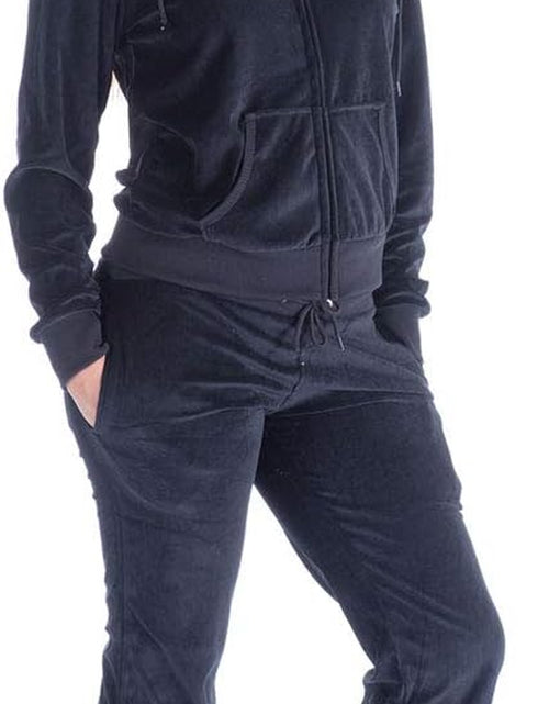 Load image into Gallery viewer, Velour Tracksuits Womens 2 Piece Sets Jogging Sweatpants Outfits
