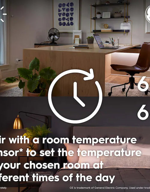 Load image into Gallery viewer, Black Smart Thermostat with Wi-Fi Compatibility
