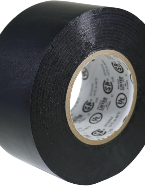 Load image into Gallery viewer, T.R.U. EL7566-AW Professional Grade Rubber Black PVC Electrical Tape, Rated up to 600 Volts and 176 F - UL/CSA/CE Listed Synthetic: 1.5 In. X 66 Ft. (8 Mil)
