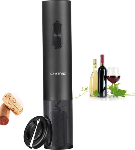 Electric Wine Bottle Opener, Battery Operated Wine Opener Corkscrew Set with Foil Cutter, Automatic Reusable Easy Carry Wine Opener Gift for Waiter Women as Bar Outdoor Kitchen Wine Accessories