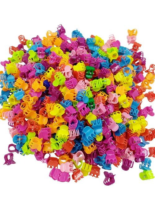 Load image into Gallery viewer, 1.5 Cm Mini Hair Claw Clips Plastic Claws Hair Pins Clamps for Girl Teens Kids Hair Accessories Mix Colors BCC06
