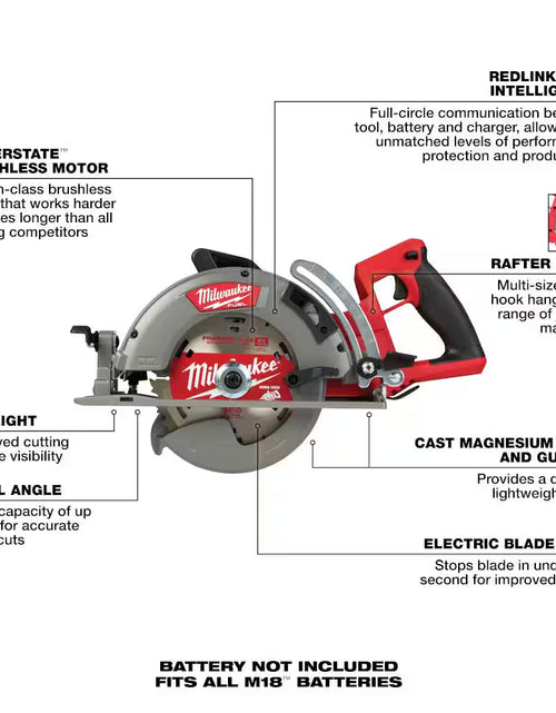 Load image into Gallery viewer, M18 FUEL 18V Lithium-Ion Cordless 7-1/4 In. Rear Handle Circular Saw W/M18 FUEL 6 Gal. Wet/Dry Vac and 8.0Ah Starter Kit
