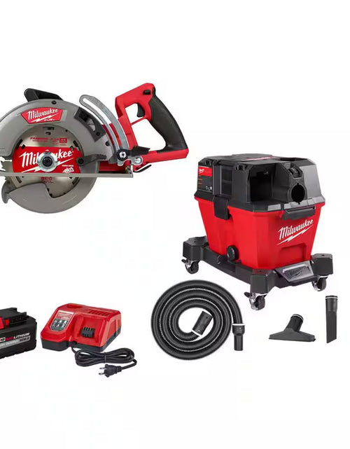 Load image into Gallery viewer, M18 FUEL 18V Lithium-Ion Cordless 7-1/4 In. Rear Handle Circular Saw W/M18 FUEL 6 Gal. Wet/Dry Vac and 8.0Ah Starter Kit
