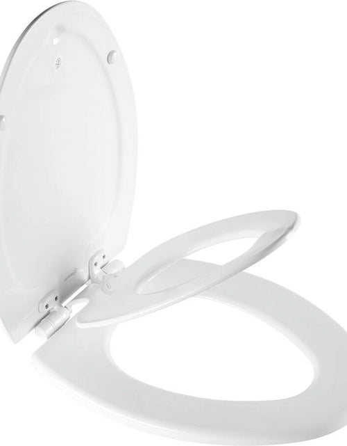 Load image into Gallery viewer, Nextstep2 Elongted Toilet Seat with Built-In Potty Training Seat
