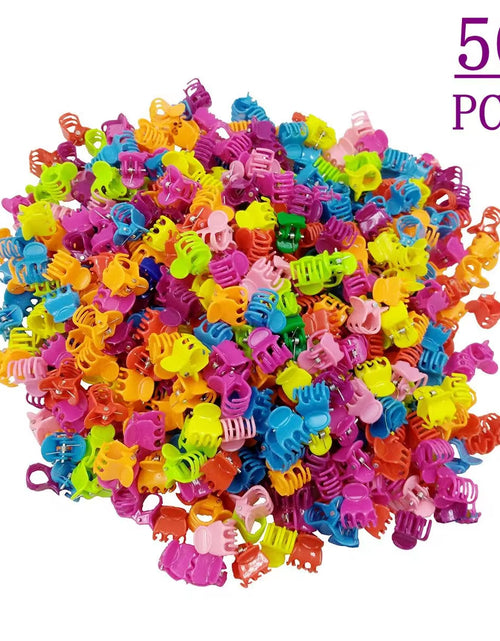 Load image into Gallery viewer, 1.5 Cm Mini Hair Claw Clips Plastic Claws Hair Pins Clamps for Girl Teens Kids Hair Accessories Mix Colors BCC06
