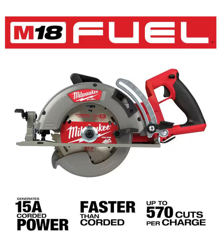 M18 FUEL 18V Lithium-Ion Cordless 7-1/4 In. Rear Handle Circular Saw W/M18 FUEL 6 Gal. Wet/Dry Vac and 8.0Ah Starter Kit