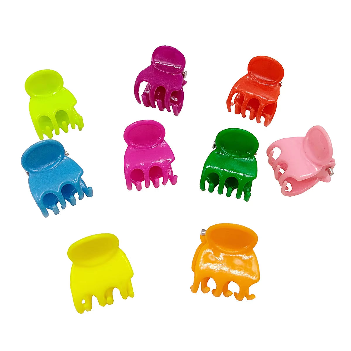 1.5 Cm Mini Hair Claw Clips Plastic Claws Hair Pins Clamps for Girl Teens Kids Hair Accessories Mix Colors BCC06