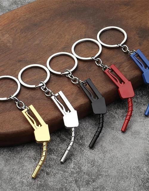 Load image into Gallery viewer, Creative Car Turbo Brake Disc Keychain Manual Transmission Lever Caliper Metal Keyring for Women Men Phone Pendant 4S Shop Gifts
