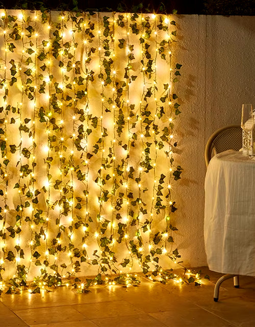 Load image into Gallery viewer, Flower Green Leaf String Lights Artificial Vine Fairy Lights Battery Powered Christmas Tree Garland Light for Weeding Home Decor
