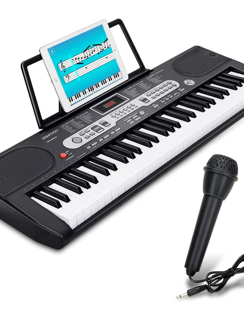 Load image into Gallery viewer, 61-Key Portable Electric Keyboard Set Piano Kit with Lighted Keys
