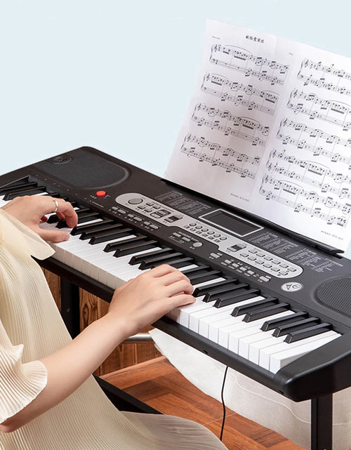 Load image into Gallery viewer, 61-Key Portable Electric Keyboard Set Piano Kit with Lighted Keys
